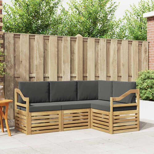  Setovi sofa 4 pcs Bijela i antracit 185,5 x 126,5 x 73 cm Cene