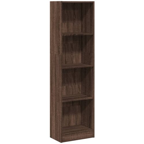 Maison Chic Knjižna omara - Knjižni regal rjavi hrast 40x24x143 cm inženirski les, (21725943) Slike