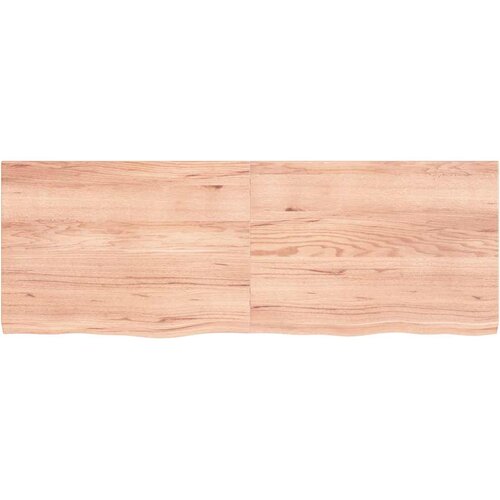  Kupaonska radna ploča svjetlosmeđa 140x50x(2-4) cm masivno drvo Slike