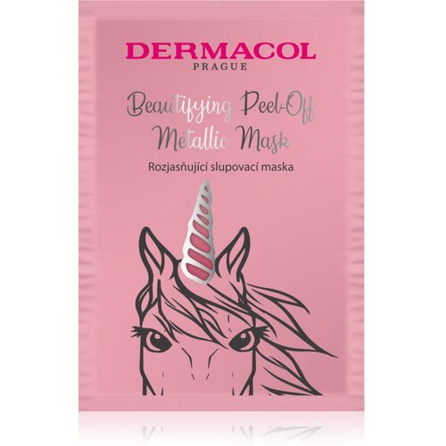 Dermacol Beautifying Peel-off Metallic Mask Brightening osvetlitvena maska 15 ml za ženske Cene