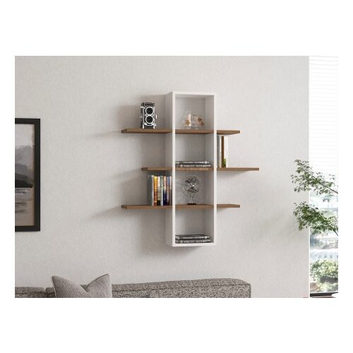 Hanah home zidna polica ardo walnut white Cene