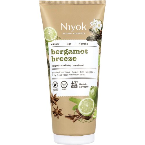 Niyok 3u1 gel za tu&amp;scaron;iranje za mu&amp;scaron;karce Bergamot Breeze - 200 ml Slike