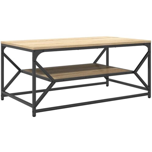  Kava Stol Sonoma hrast 90 x 50 x 40 cm Inženjerska drva i čelik Slike