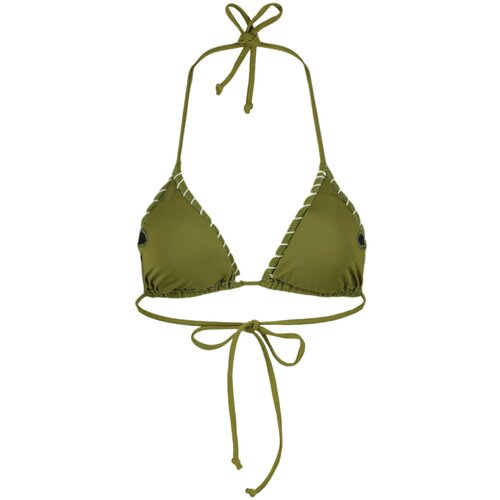 Trendyol Bikini Top - Khaki - Plain Slike