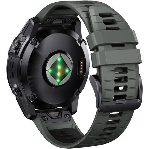INF Eleganten pašček za hitro sprostitev za Garmin Fenix 7X Pro Black+Green, (22148747) Cene