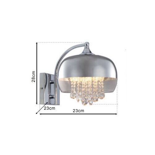  Kristalna zidna lampa LUNA 1xE14/40W/230V Slike