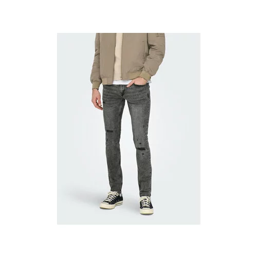 Only & Sons Jeans hlače Loom 22024597 Siva Slim Fit