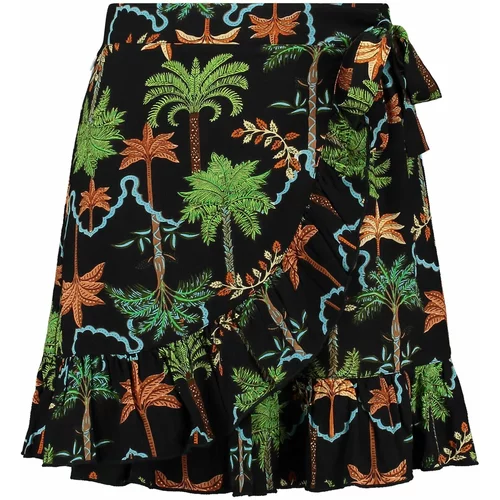 Shiwi Suknja 'Valencia' smeđa / zelena / narančasta / crna