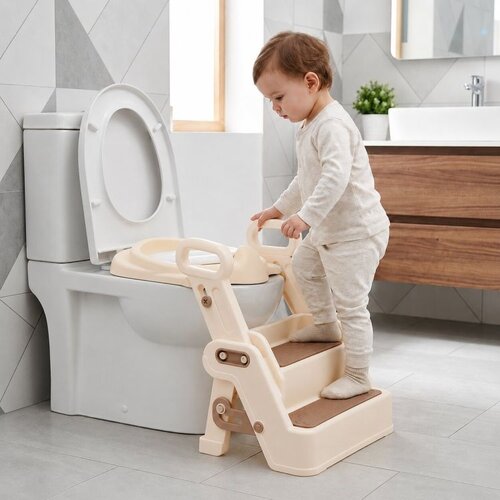 ECO TOYS Dečiji adapter za WC &amp;scaron;olju sa stepenikom i rukohvatima HA-P33-2 &amp;ndash; ECOTOYS Slike