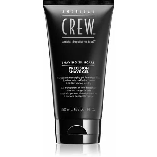 American Crew Shave & Beard Precision Shave Gel gel za britje za občutljivo kožo 150 ml
