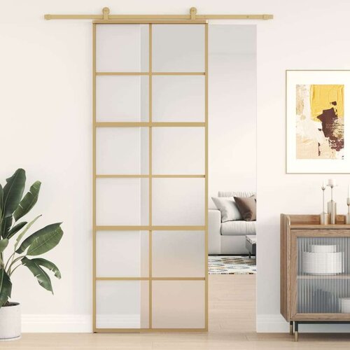  Drsna vrata zlata 76x205 cm mat ESG steklo in aluminij, (20983092) Cene