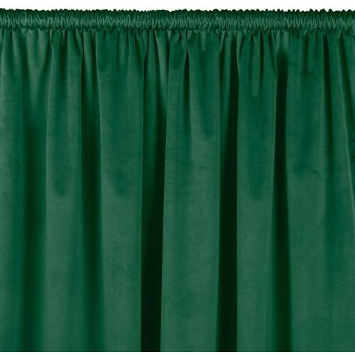  Curtain VILA color bottle green style classic 5 cm pole pocket velvet 135x225 HOMEDE Slike
