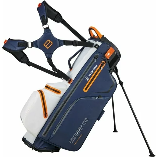 Bennington Clippo Stand Bag Navy/White/Orange Golf torba