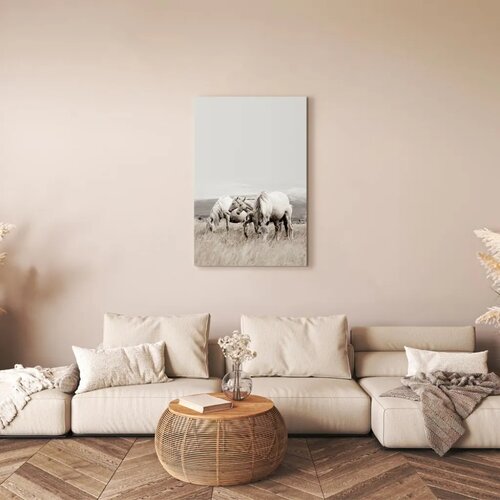  Slika - White Horses (1 Part) Vertical 80x120 Standard Slike