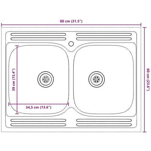  Ormar ispod sudopera Porto s Lavabo - Umivaonikom bijeli 80x46x84 5 cm od drva Slike