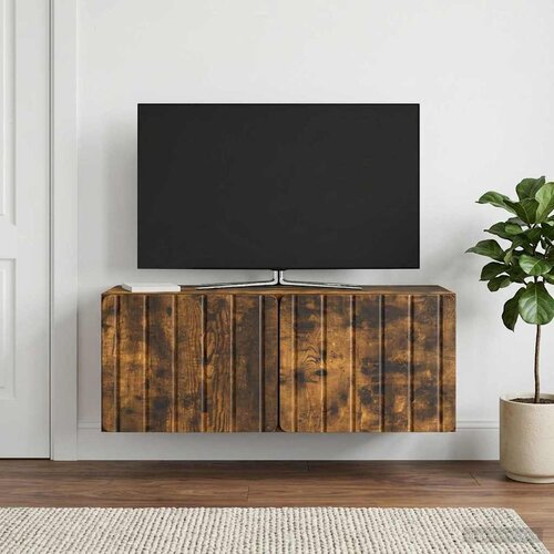 TV ormar za zid 78,5 x 31 x 30 cm Dimljeni hrast Cene