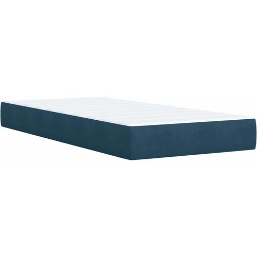 Box spring krevet s madracem tamnoplavi 90x190 cm bar&amp;scaron;unasti Slike