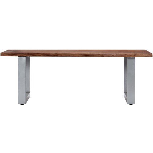 Maison Chic Klubska mizica - kavna mizica - Nizka mizica z živimi robovi 115x60x40 cm trden akacijev les, (21752373) Cene