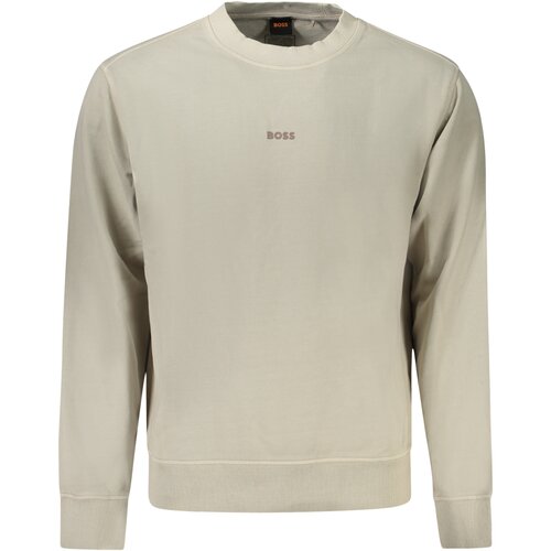 Boss HUGO SWEATSHIRT WITHOUT ZIP MEN BEIGE Slike