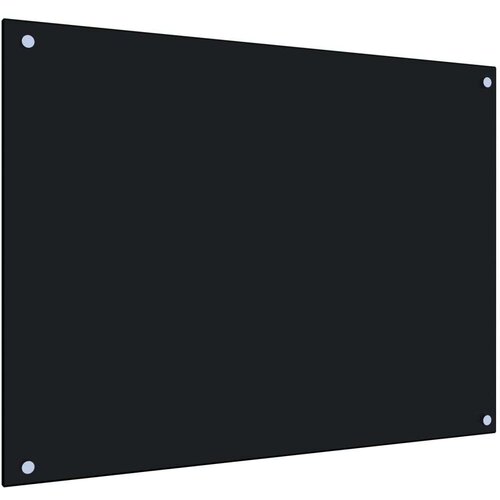 VidaXL Kuhinjska za&amp;scaron;tita od prskanja crna 80 x 60 cm kaljeno staklo Slike