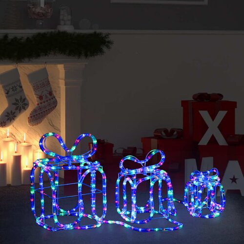VidaXL Božična dekoracija darila s 180 LED lučkami notranje / zunanja Slike