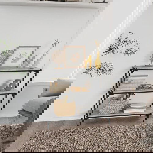 VidaXL Ormarić za knjige boja hrasta 80x33x70,5 cm od drva i čelika Slike