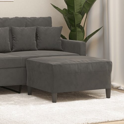 vidaXL Stolček za noge temno siv 70x55x41 cm žamet Cene
