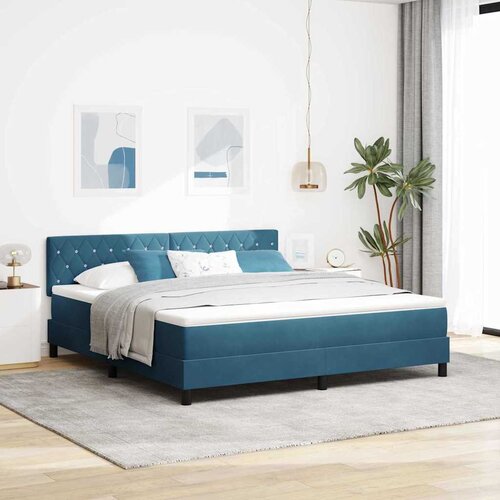  LED Box Spring Krevet Tamno plava 180 x 200 cm Bar&scaron;un Cijene