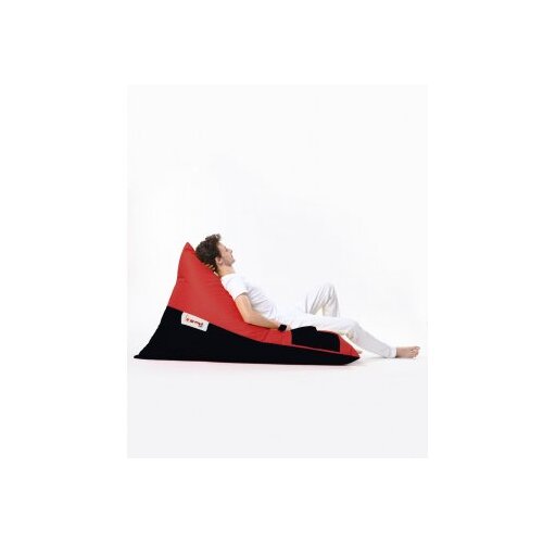 Atelier Del Sofa lazy bag Pyramid Large Double Color Bed Pouf Red Cene