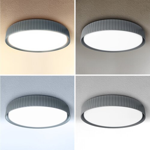  Brilagi - LED prigu&amp;scaron;iva plafonska svetiljka LUCIA LED/48W/230V prečnik 41 cm siva + daljinski upravljač Slike