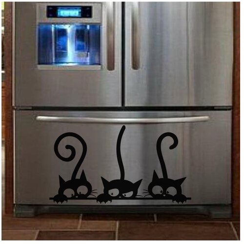 Ambiance Komplet 3 nalepk Funny Cats Trio, 20 x 35 cm Slike