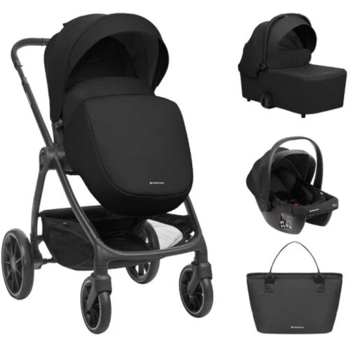 Kikka Boo Kolica Modena 3in1 set sa I-SIZE I-Prime autosedi&amp;scaron;tem i tvrdom korpom Black (KKB11279) Slike