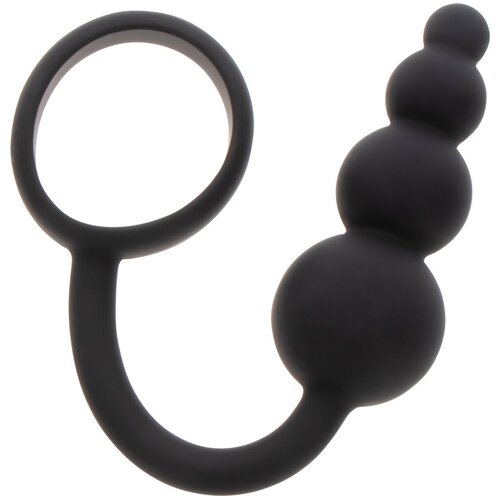 Hidden Desire Anal Plug &amp;amp; Cock Ring Black Slike