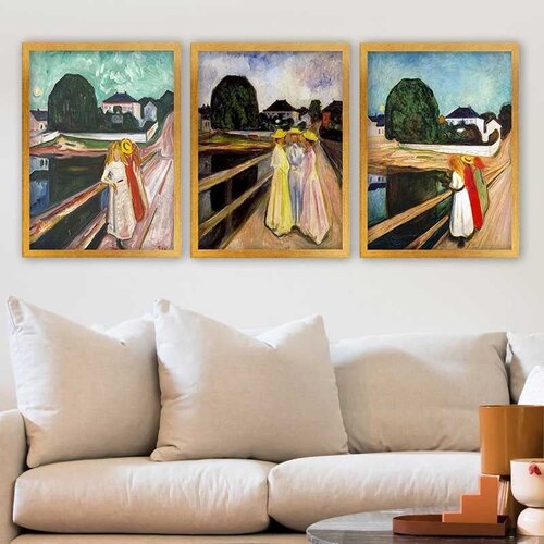 Wallity Set uramljenih slika 3AC_UN106518436, 3 dijela Cijene