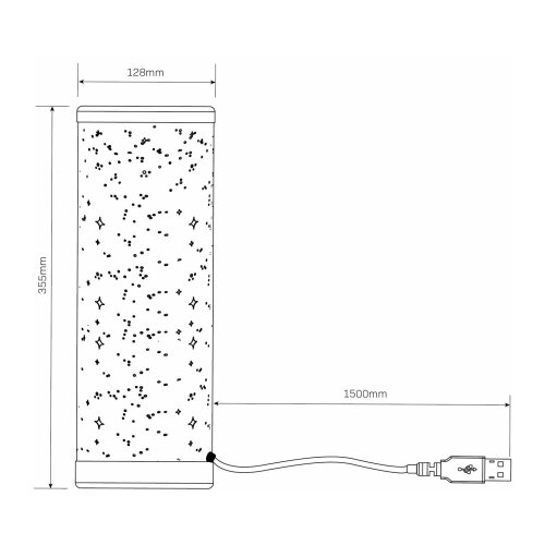  LED RGBW prigu&amp;scaron;iva stona lampa STELLA MINI LED/5W/5V + daljinski upravljač Slike