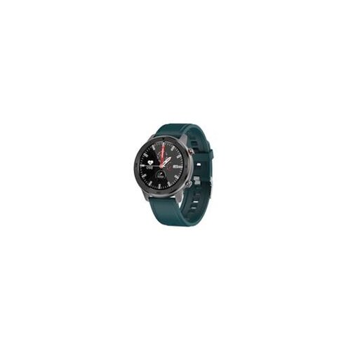 Moye DT78 Turquoise Silicone Strap - Silver smart sat Slike