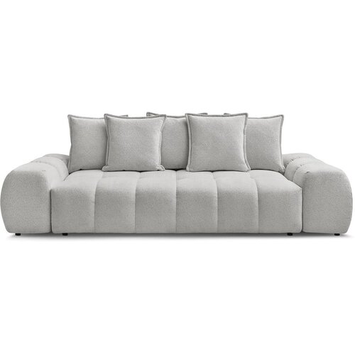 Bobochic Paris Svijetlo siva sofa od šenila 278 cm Everest – Cijene