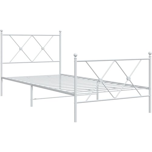  okvir kreveta uzglavlje i podnožje bijeli 90 x 200 cm Slike