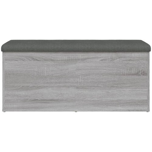  Klupa za cipele siva boja hrasta 102x42x45 cm konstruirano drvo Slike
