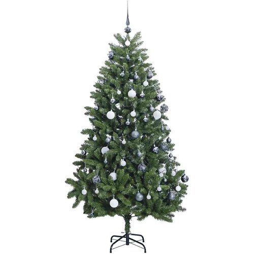  Umjetno božićno drvce 300 LED sa &amp;scaron;arkama i kuglicama 270 cm Slike