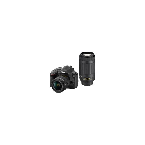 Nikon D3400 Crni SET 18-55mm AF-P + 70-300mm AF-P digitalni fotoaparat Slike