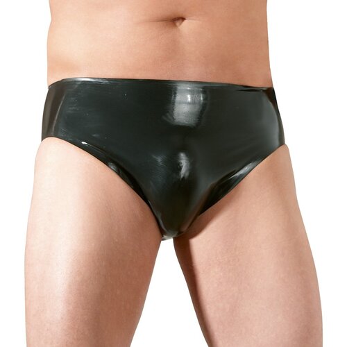 Latex - muški unutarnji penis s analnim dildom (crni) - XL Cijene