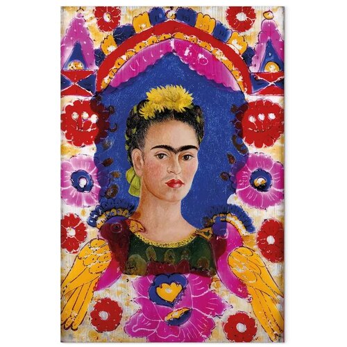  Slika - Frida Kahlo &amp;ndash; The Frame (Self-Portrait) 40x60 Akustična Slike