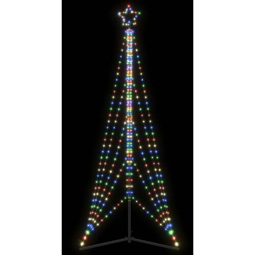 vidaXL LED božićno drvce 525 LED šarenih 302 cm Cijene
