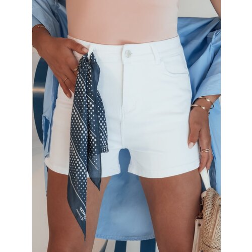 DStreet GLAMWEAR women&amp;#039;s denim shorts white Slike