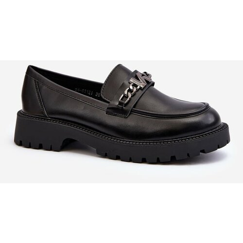 Kesi Women's flat-heeled loafers Black Ezoma Slike
