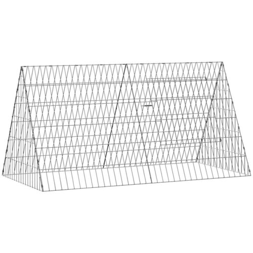  Kavez za zečeve Srebrno 110 x 55 x 55 cm Cinkani čelik Slike