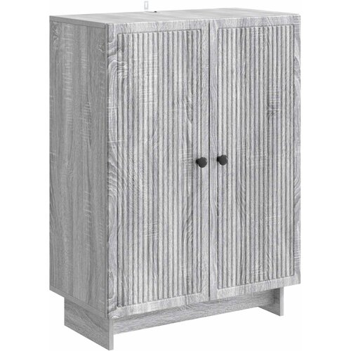vidaXL Strani šal Siva Sonoma 66 x 34,5 x 90 cm Inženirski les, (5000217417) Cene