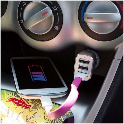 Logilink usb car charger, 3x usb ports, 25.5W, PA0082 Slike