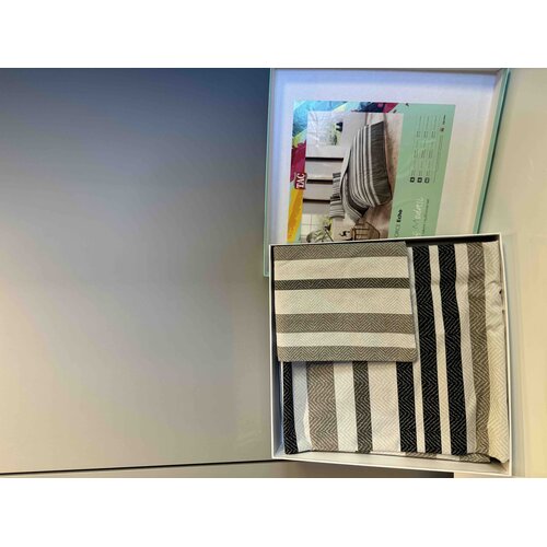 Tac Set posteljine Echo, 100x200cm, Belo-maslinasti Cene
